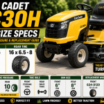 Cub Cadet CC30H Tire Size