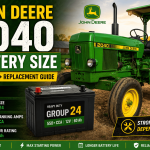 John Deere 2040 Battery Size