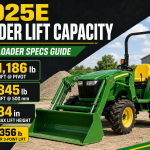 John Deere 3025E Loader Lift Capacity