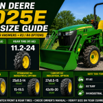 John Deere 3025E Tire Size
