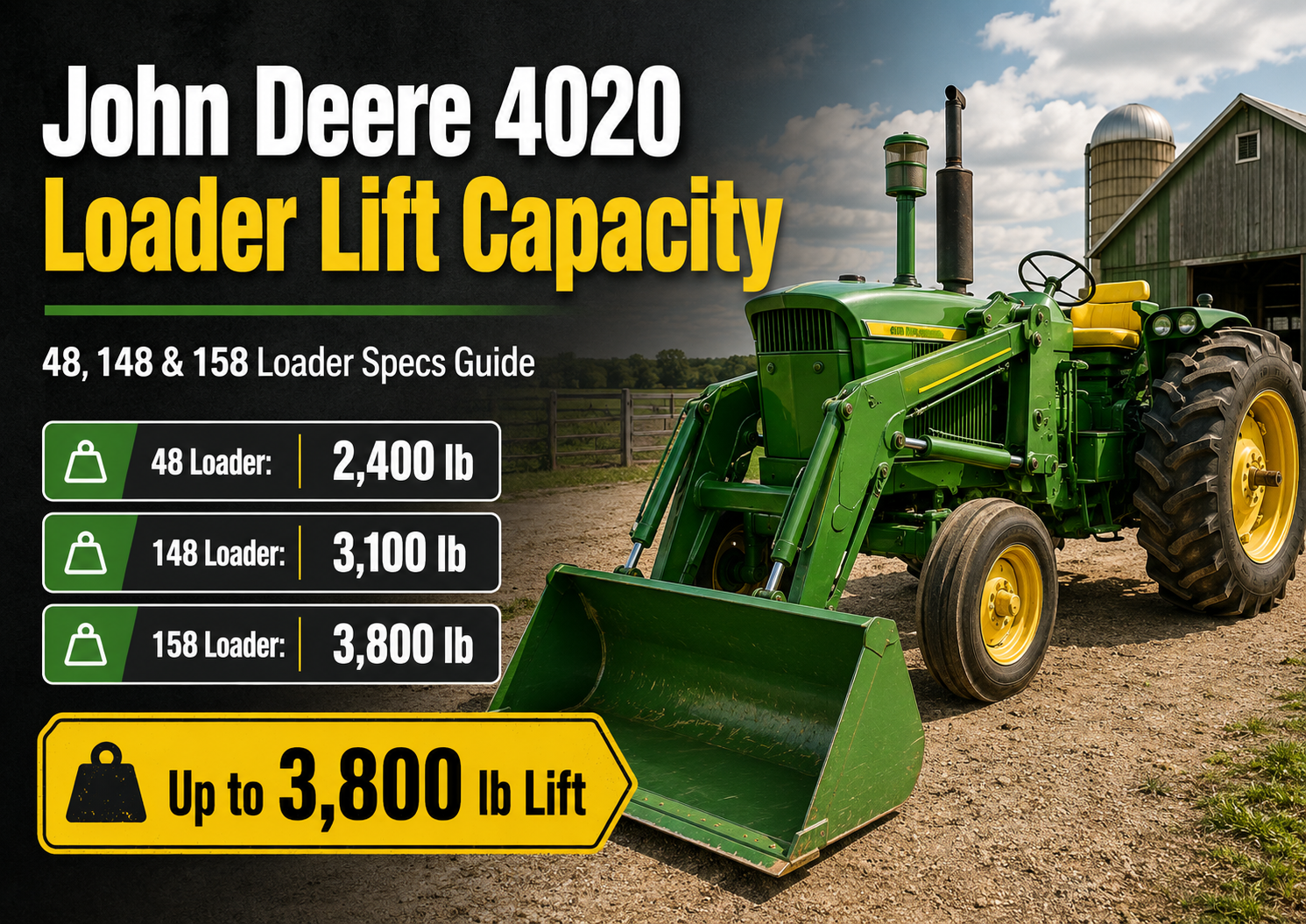 John Deere 4020 Loader Lift Capacity