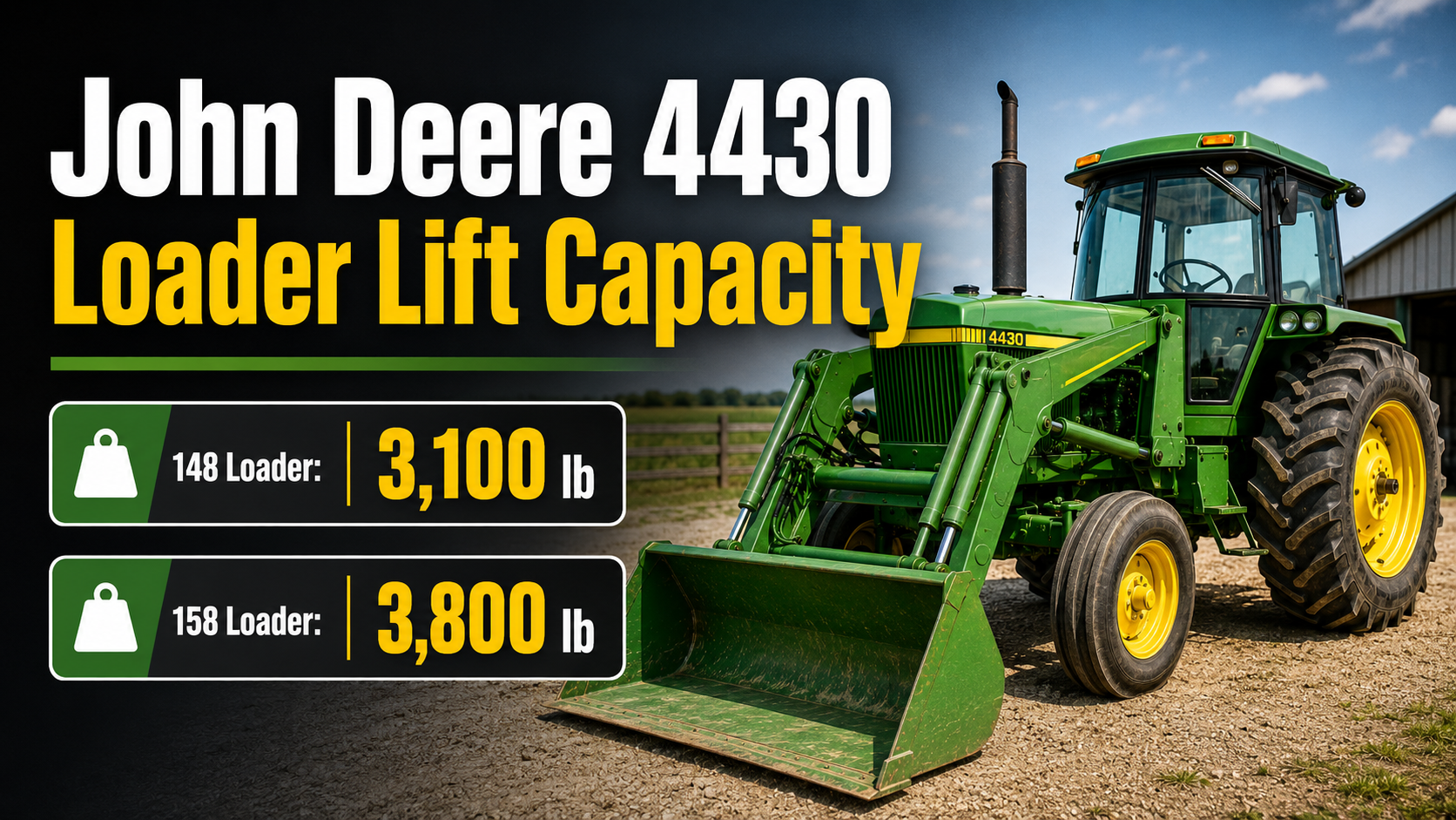 John Deere 4430 Loader Lift Capacity