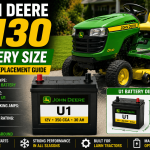 John Deere D130 Battery Size