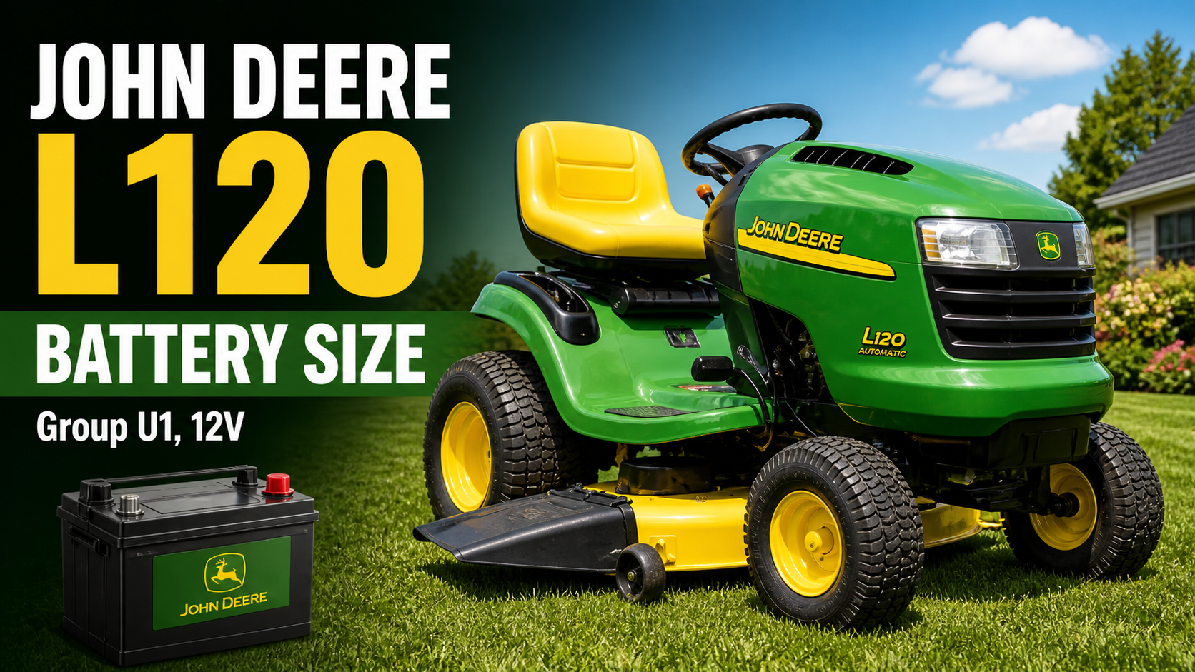 John Deere L120 Battery Size