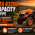 Kubota B3200 Oil Capacity