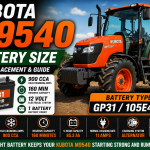 Kubota M9540 Battery Size (GP31 / 105E41R) Kubota M9540 Battery Size
