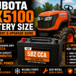 Kubota MX5100 Battery Size