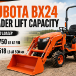 Kubota BX24 Loader Lift Capacity